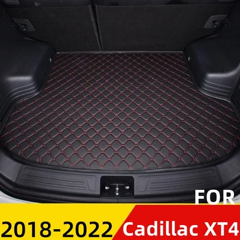 Tronco de carro Tapete Para Cadillac XT4 2018 2019-2022 Lado Liso Impermeável de Carga Traseira Tampa da Almofada de Tapete AUTO Cauda Acessórios para Forro de Arranque