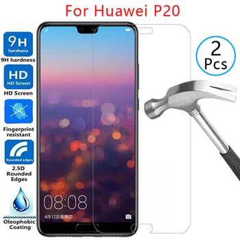 vidro temperado protetor de tela para huawei p20 tampa do caso em huaweip20 huwei p 20 20p 5.8 telefone de proteção coque saco de acessórios