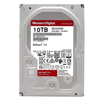 Western Digital 10 TB de Disco WD Red Plus NAS Rígido Interno Unidade de disco rígido de 7200 RPM, SATA 6 Gb/s, CMR, 256 mb de Cache, 3.5
