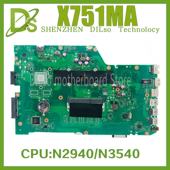X751MA N2840/N2940 N3540 de CPU e a placa principal Para ASUS X751MD K751M K751MA R752M R752MA X751MJ Laptop placa Mãe 100% Funcionando Bem
