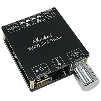 XY-C50L MINI Bluetooth 5.0 sem Fio de Áudio Digital Amplificador de Potência Estéreo do Conselho 50Wx2 Bluetooth Amplificador de 3,5 MM USB