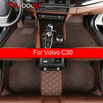 YOGOOGE Carro Tapetes Para a Volvo C30 Pé Coche Acessórios Auto Tapetes